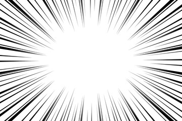 太い線と細い線で構成された強弱のある効果線