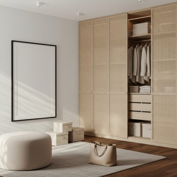 mockups de molduras de fotos em branco em uma parede. Orienta&ccedil;&atilde;o vertical. Modelos de arte em design de interiores