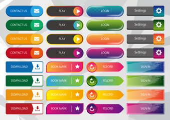 Button Banner Set 004