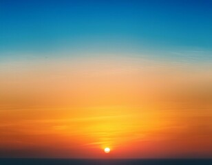Fototapeta premium a background of a vibrant gradient blending sunny orange with sky blue