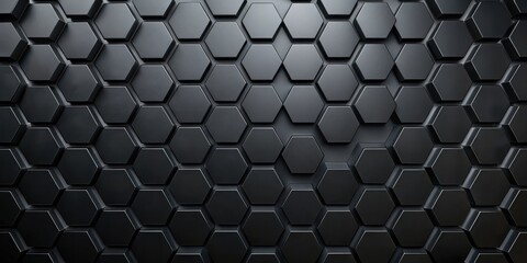Abstract Dark Hexagon Pattern Background Texture Design