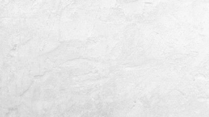 White grey textured concrete wall background. Decorative white putty background. Wall texture with filler paste applied with spatula, chaotic dashes and strokes over plaster