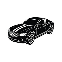Fototapeta premium black car isolated on white background 