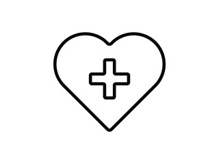 editable vector medical cross symbol design illustration isolated on transparent background