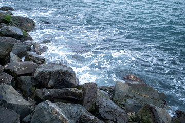 rocks on the sea beach