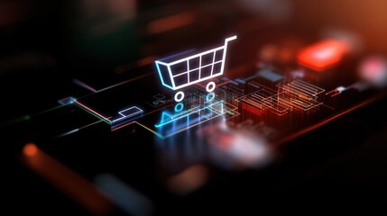 E-commerce growth strategies online market digital marketing virtual environment close-up view consumer engagement