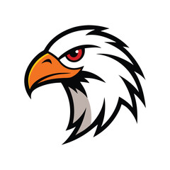 eagle head vector on white background 