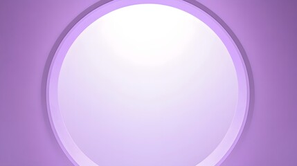 Obraz premium Abstract Purple Gradient Design Featuring a Circle and Shadow