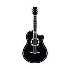 Obraz premium acoustic guitar isolated on white