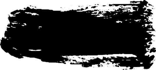 Black Brush strokes isolated on white background. Dry Brush Strokes and Scratches Retro Grunge Background. Vector brush stroke texture. Black ink, paint splatter.