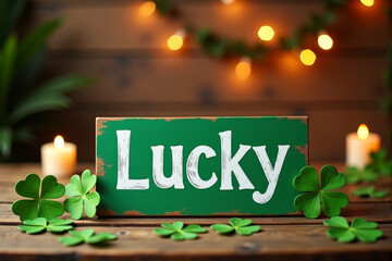 A vibrant St. Patrick&rsquo;s Day-themed background featuring lush green clovers, Irish culture, and good luck concepts. Ideal for use in greeting cards, banners, and festive designs..