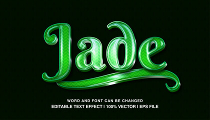 Text effect jade green glossy © AnrizStock