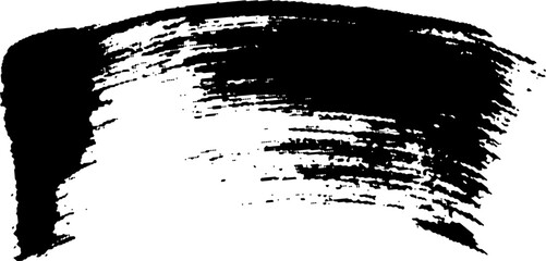 Black Brush strokes isolated on white background. Dry Brush Strokes and Scratches Retro Grunge Background. Vector brush stroke texture. Black ink, paint splatter.