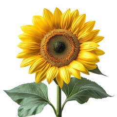 Yellow Flower on Transparent Background 