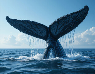 Fototapeta premium Ocean’s Giant: The Majesty of the Humpback Whale