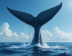 Fototapeta premium Ocean’s Giant: The Majesty of the Humpback Whale