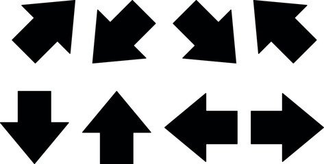 Arrows icon set. Vector. EPS 10. Arrows in flat style