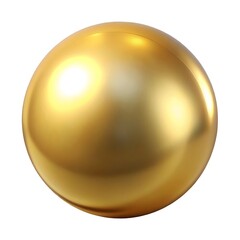 Golden Sphere: A perfect, gleaming golden sphere reflects light, offering a minimalist image ideal for design, presentations, or abstract concepts.