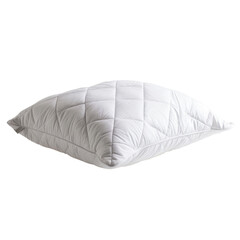 Soft white pillow with quilted design for comfort