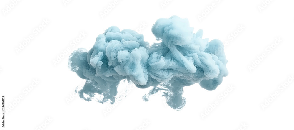 Poster a halloween smoke texture design element is presented as abstract blue smoke or fog on a horizontal 