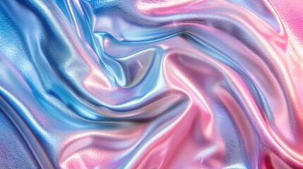 Obraz premium Soft Satin Textures in Pastel Blue and Pink Hues for Background Use