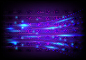 Blue light fiber optic line