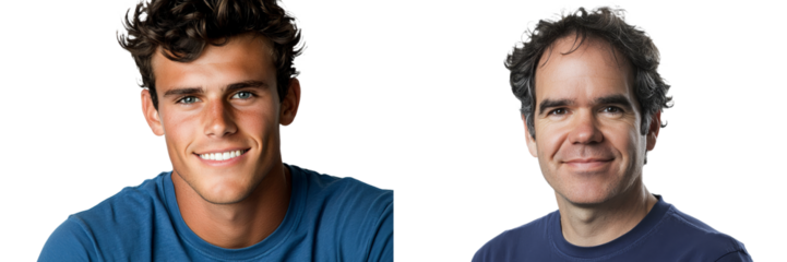 An intimate portrait capturing a handsome businessman's smile.