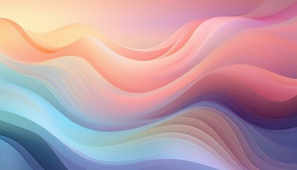 Obraz premium A smooth gradient blending soft pastel colors seamlessly, creating a modern and soothing aesthetic.