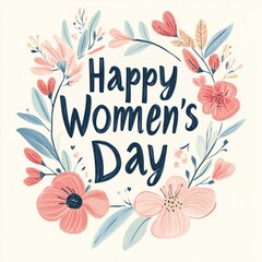 Handcrafted Women Day Typography