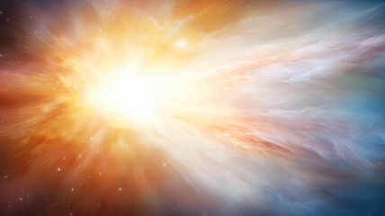 Obraz premium radiant cosmic explosion with vibrant energy waves