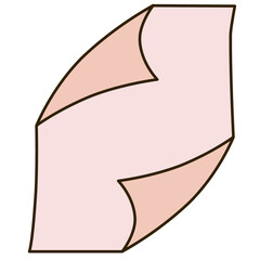 Pastel Note Paper With Outline 