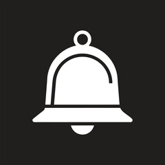 Flat Design Bell Notification Icon – New Message Symbol


