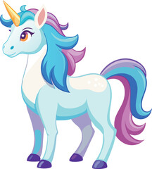 A baby unicorn vector illustration 