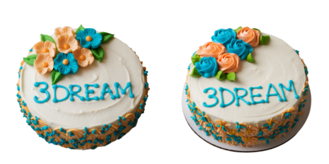 Frosting Pink Rose on Spatula with Pastries and Green Leaves, Isolated on Transparent Background PNG