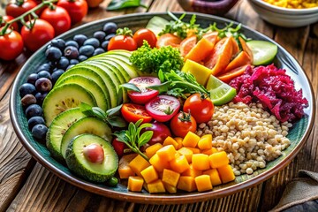 Healthy Spine Straight Posture Food Photography: Balanced Diet for Scoliosis Prevention