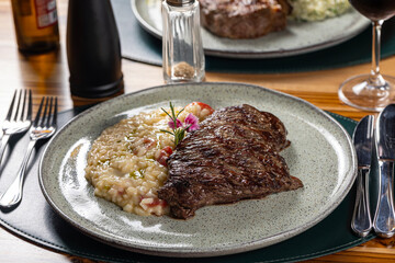 Fillet with risotto
