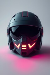 Art photograph The helmet features advanced technology and space element