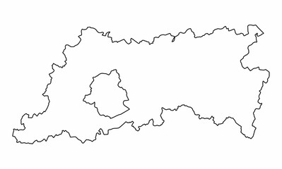 Flemish Brabant outline map