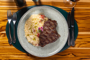 Fillet with risotto