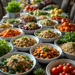 Vibrant Vegetarian Spread