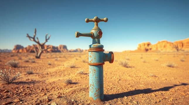  Art photograph outdated water tap .old and vintage