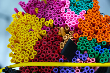 Balloons in the store. Balloons for parties.