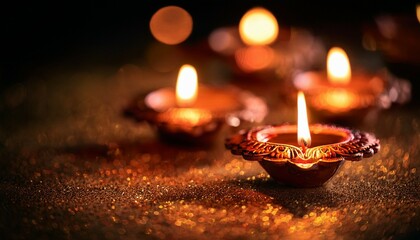 burning candle in the dark