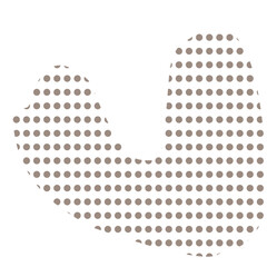 Brown Blob Dotted Pattern 