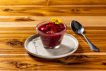 strawberry mousse dessert