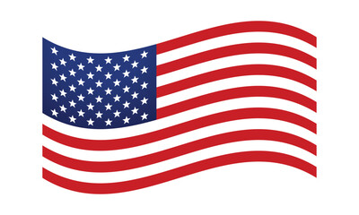 American flag vector, National Flag of USA