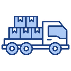 Logistics Blue Icon