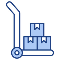 Supplies Blue Icon