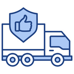 Obraz premium Reliability Blue Icon