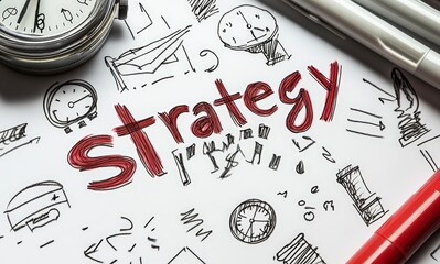 business strategy planning efficiency productivity teamwork success deadline organization growth